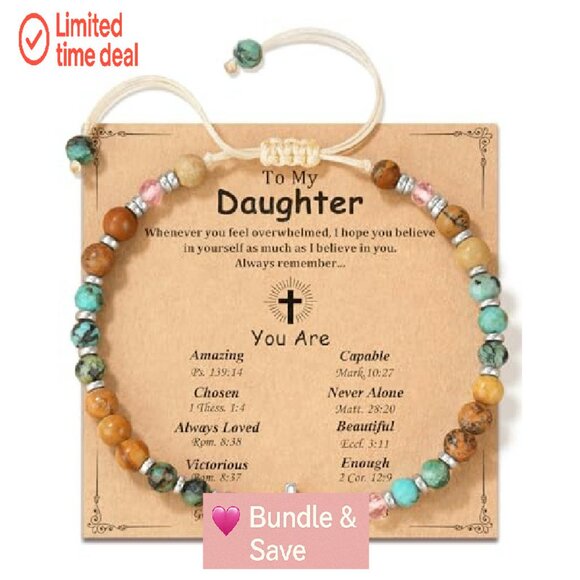 Inspirational Cross Charm Bracelet Adjustable 6.5-10" Stainless Steel - Picture 2 of 8